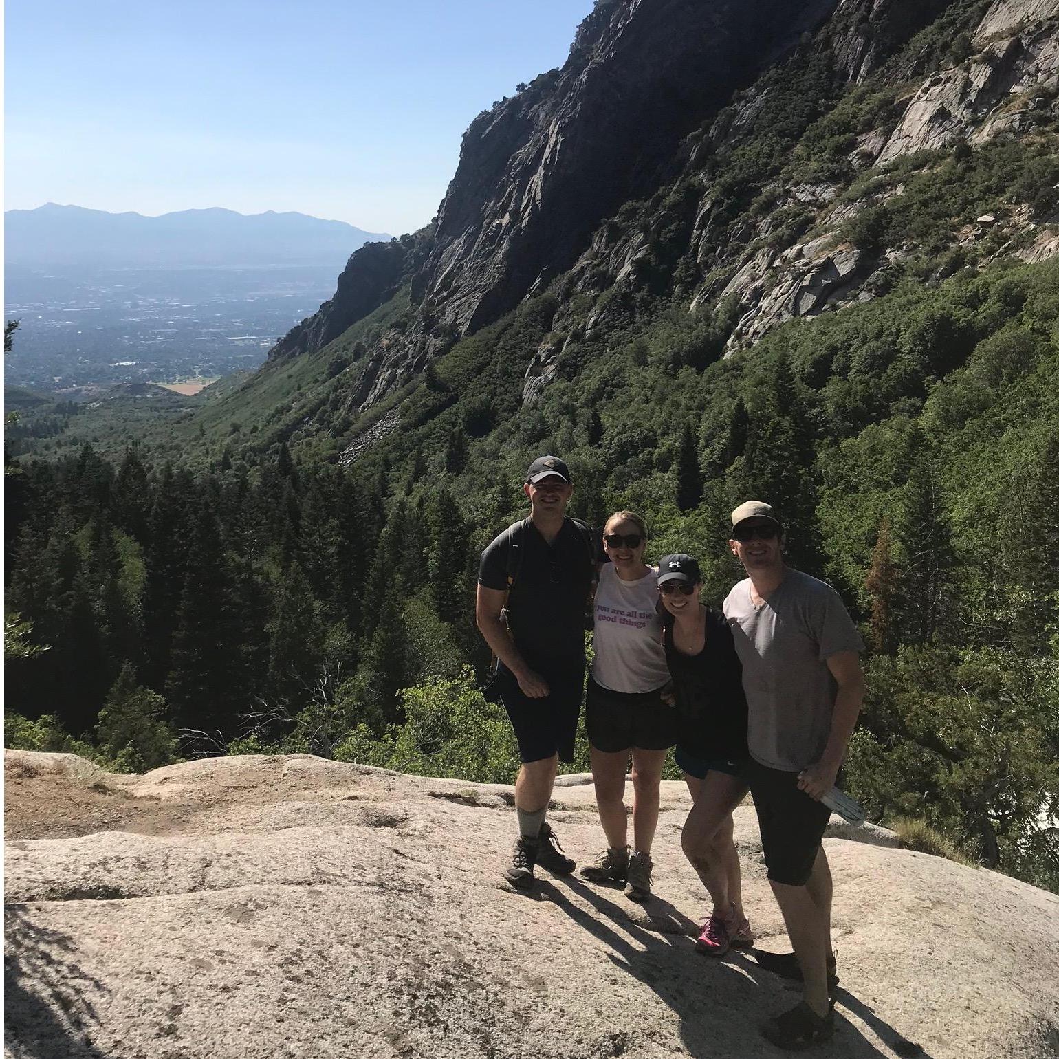 A very treacherous hike with Paige and Matt!