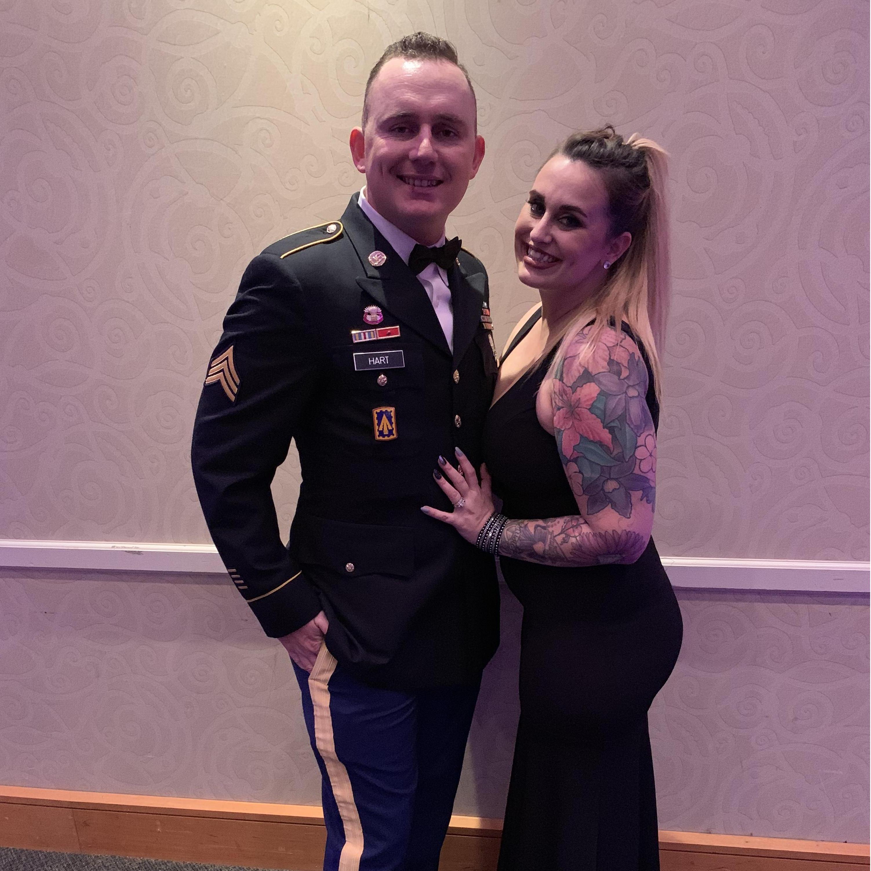A fancy night and our first of many military balls together