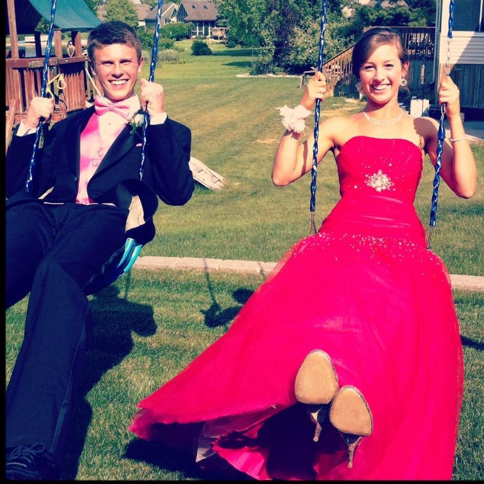 This is from our Junior year prom.