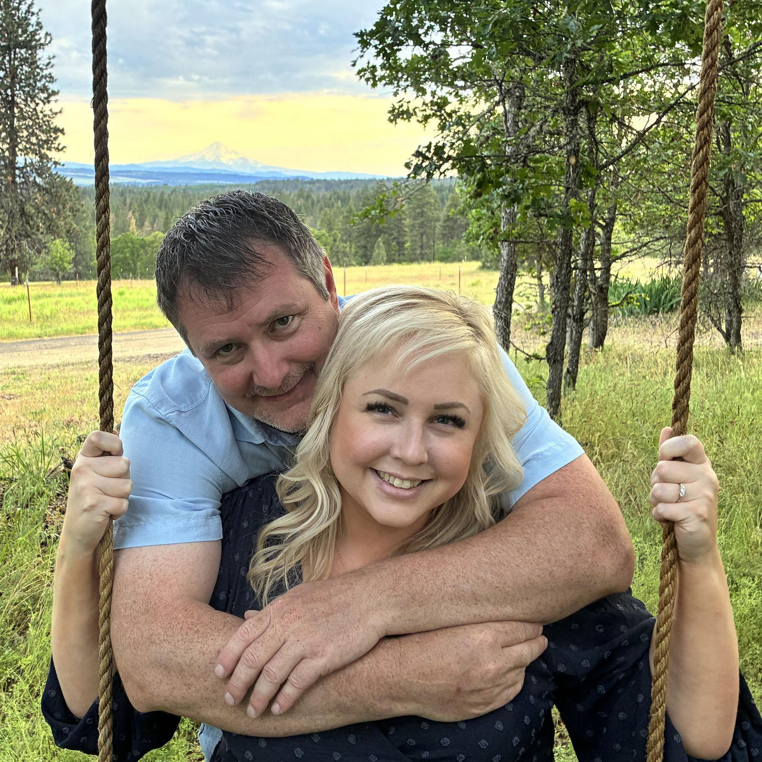 The tree swing Brandon built in Goldendale