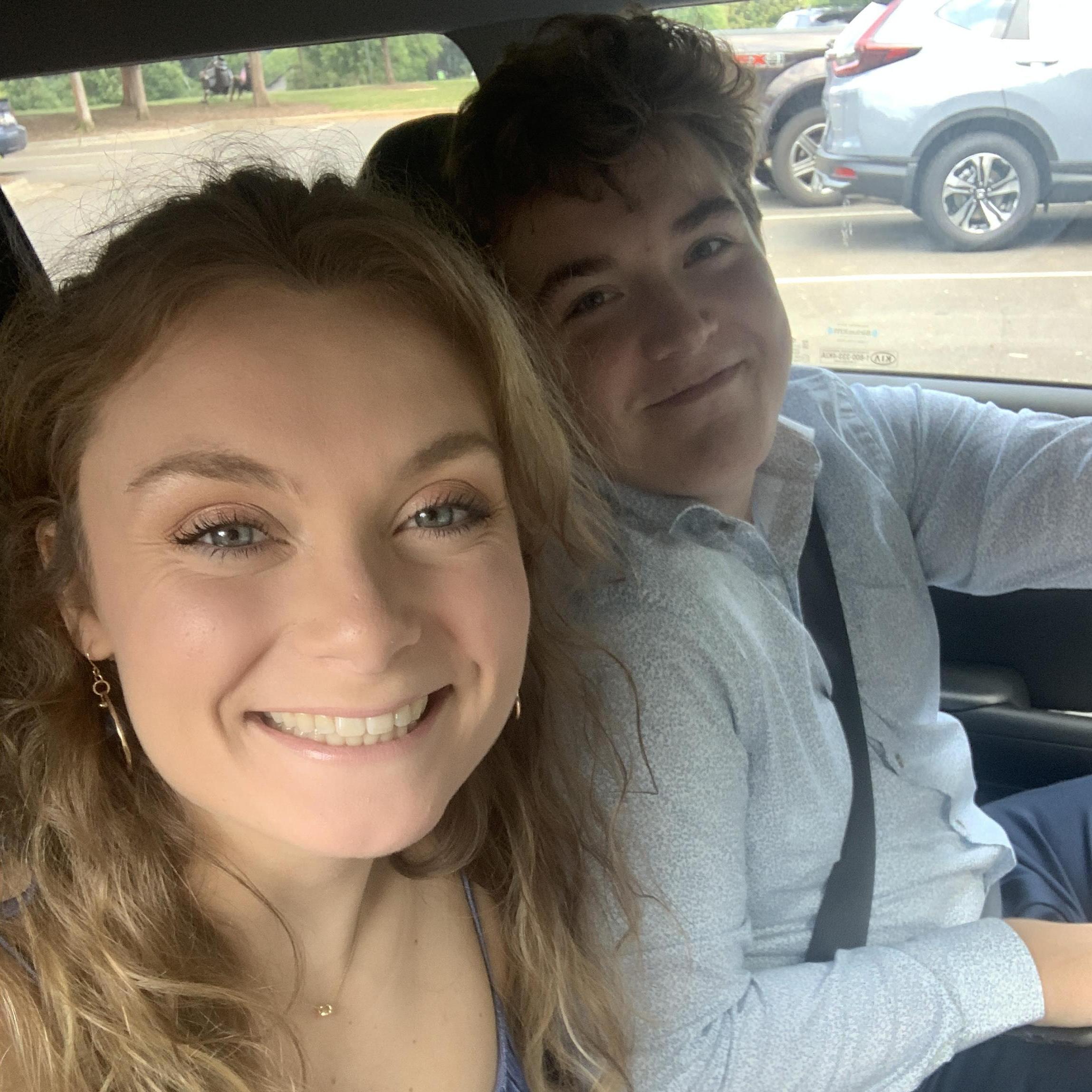This was about an hour before he popped The Question...