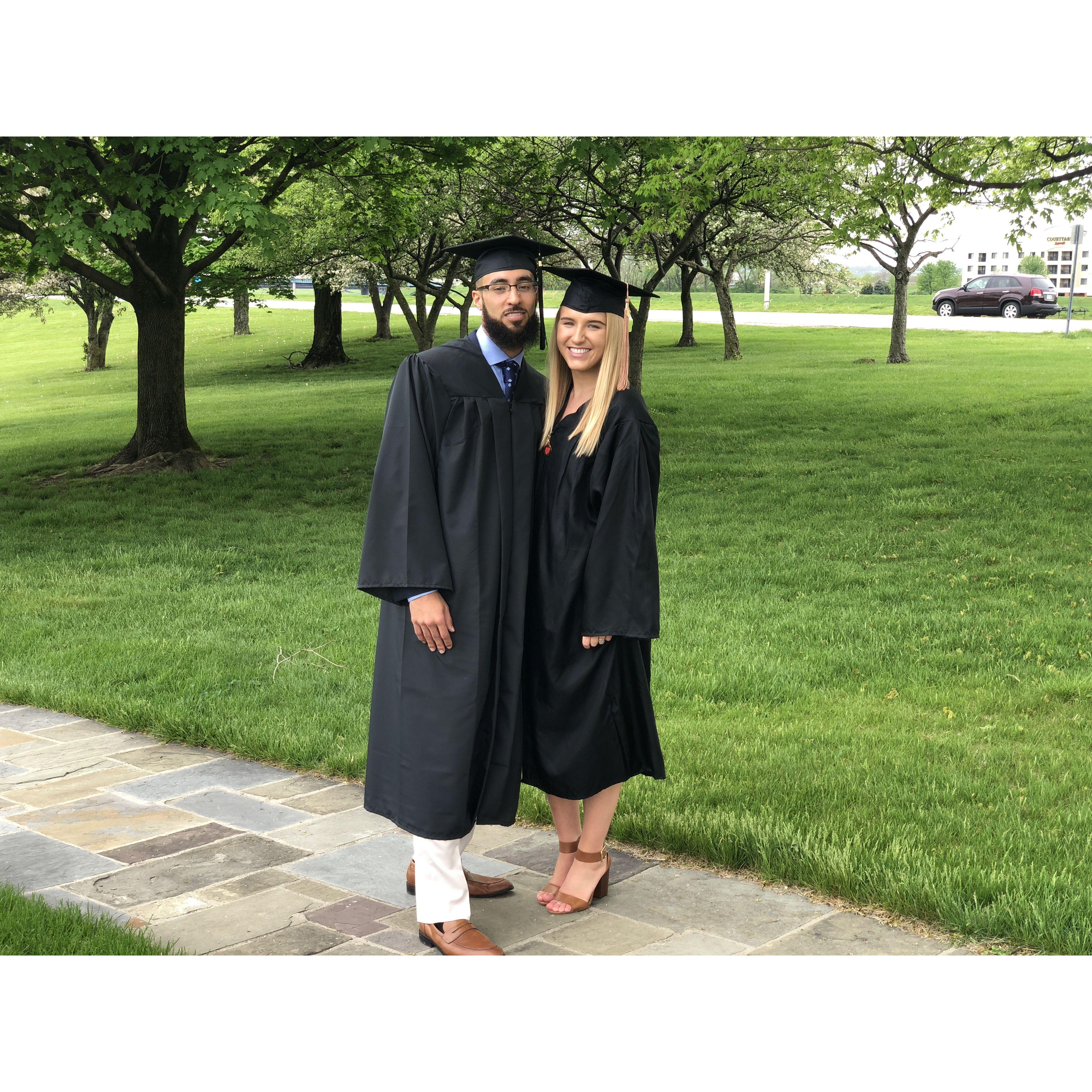 Aaron also graduated in the Spring of 2018, this time with his Master's from UD. Adam held a photo shoot for the graduates.