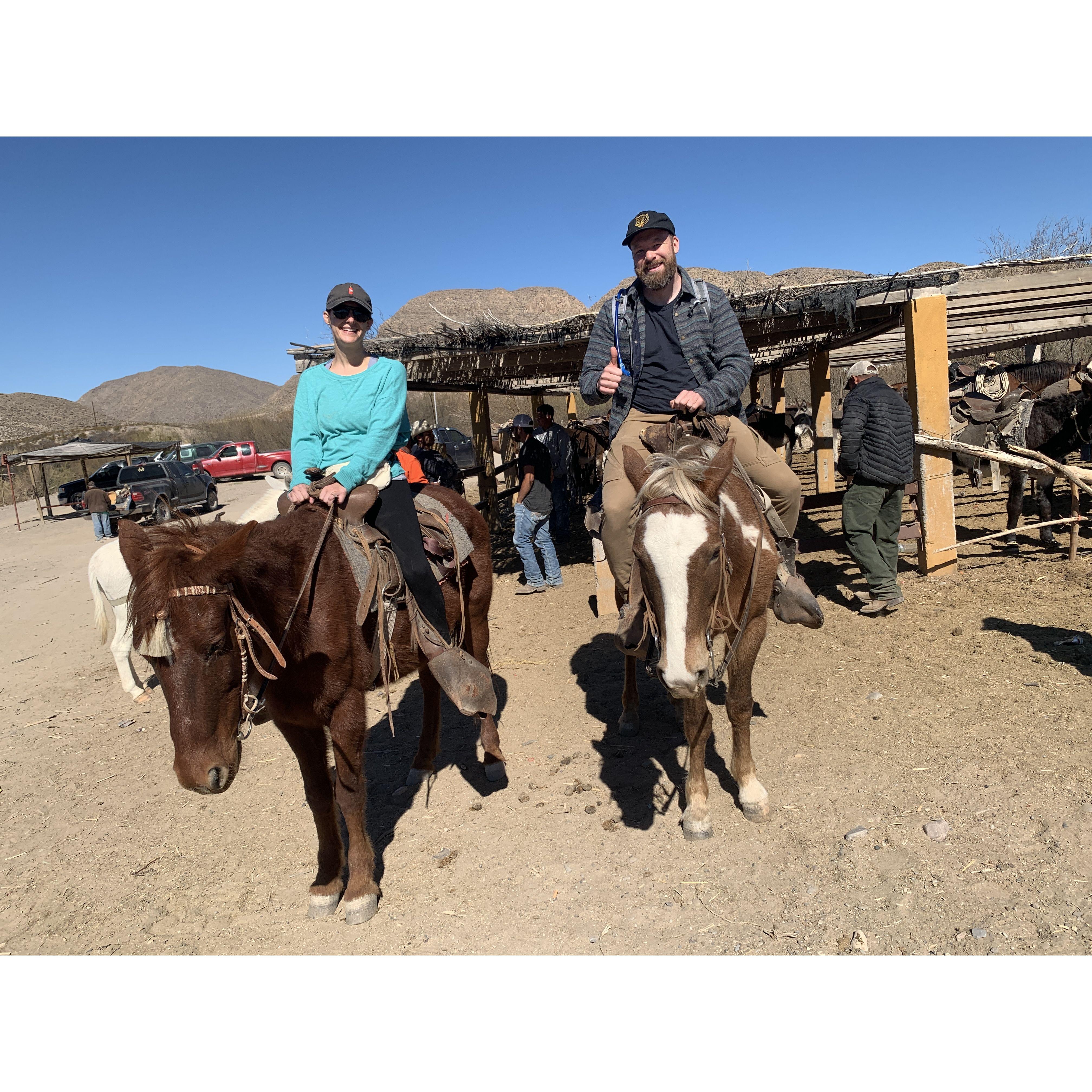 Crossed the US - Mexico border to Boquillas, while in Big Bend National Park.