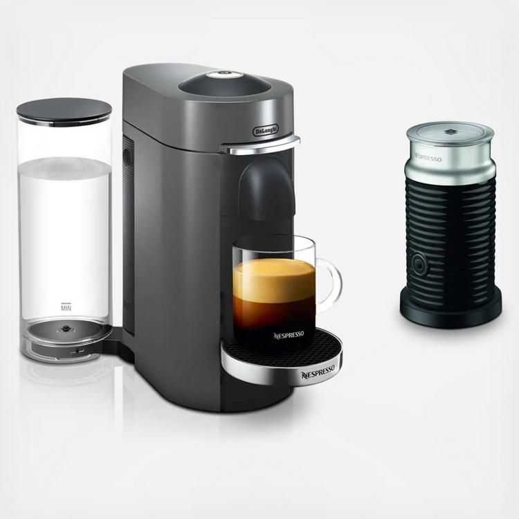 Nespresso, VertuoPlus Deluxe Coffee & Espresso Machine and Milk
