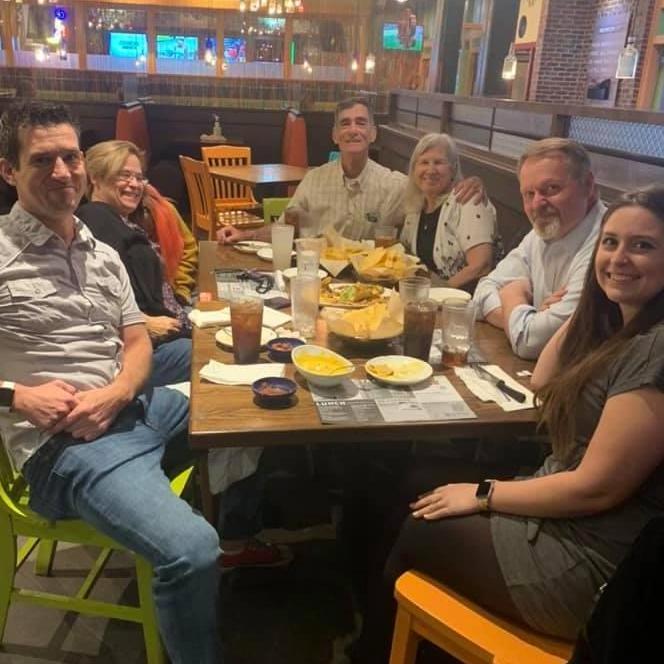 The first time our families met - dinner at On the Border