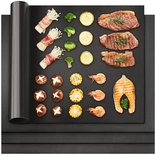 4 Pack Premium Oven Liners Mats for Bottom of Electric Gas Oven Heavy Duty,Reusable Nonstick Baking Mats Heat Resistant Outdoor BBQ Grill Mats, Stove Guard Stove Top Protector