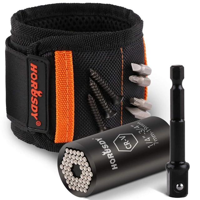 HORUSDY Magnetic Wristband & Universal Socket Grip