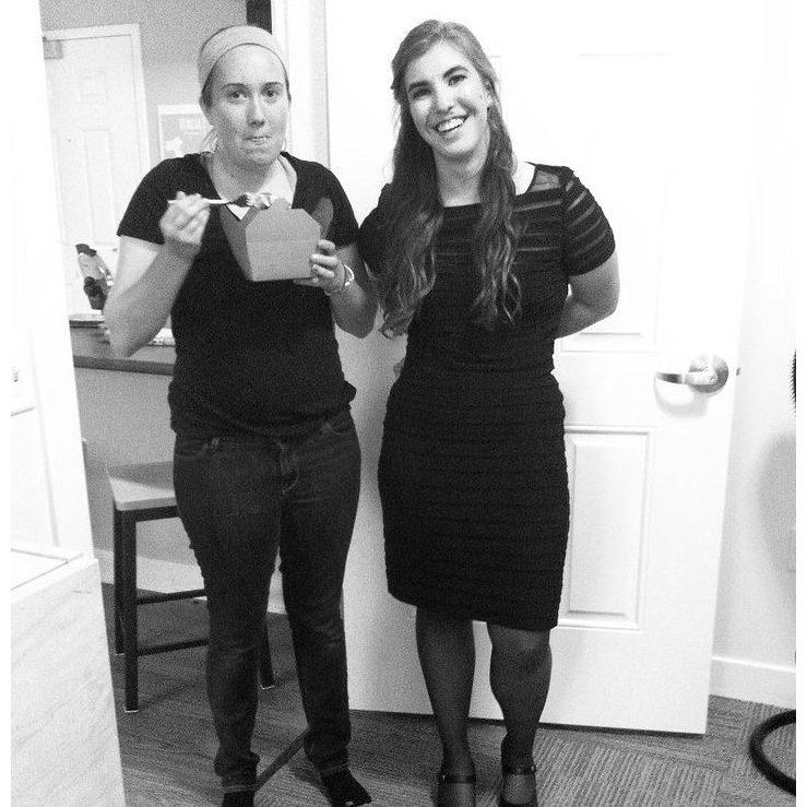 E goes to fancy event, Al eats mac and cheese in GR, 2015(?)