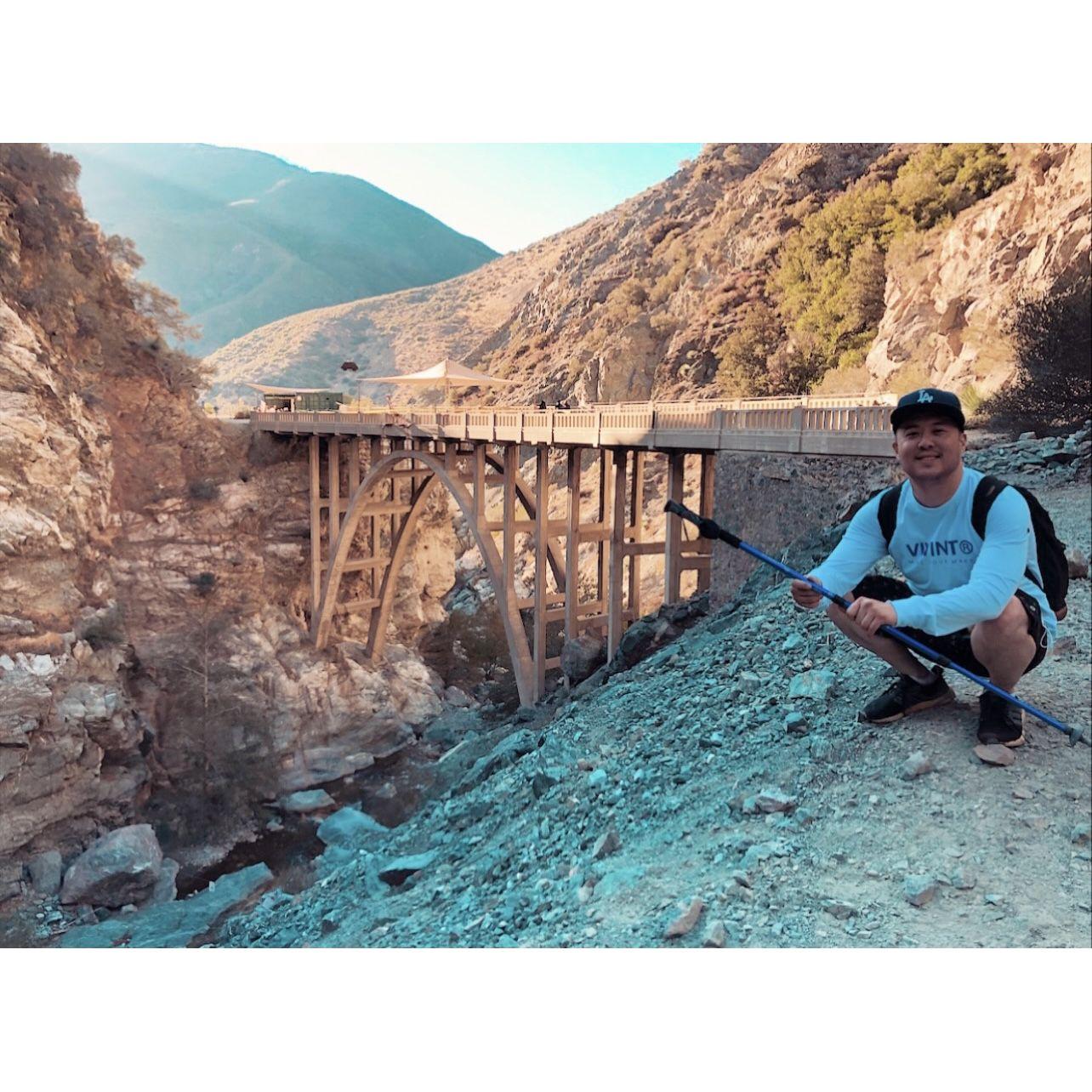 That one time I made David do a 10 mile hike after a night of drinking :)