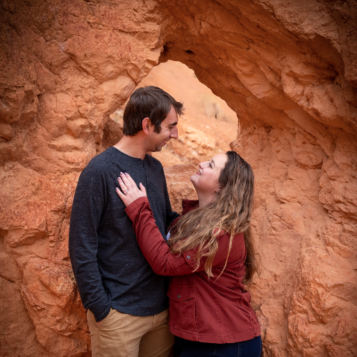 Engagement Photo in Bryce Canyon National Park