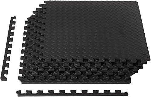 AmazonBasics Exercise Training Puzzle Mat with EVA Foam Interlocking Tiles