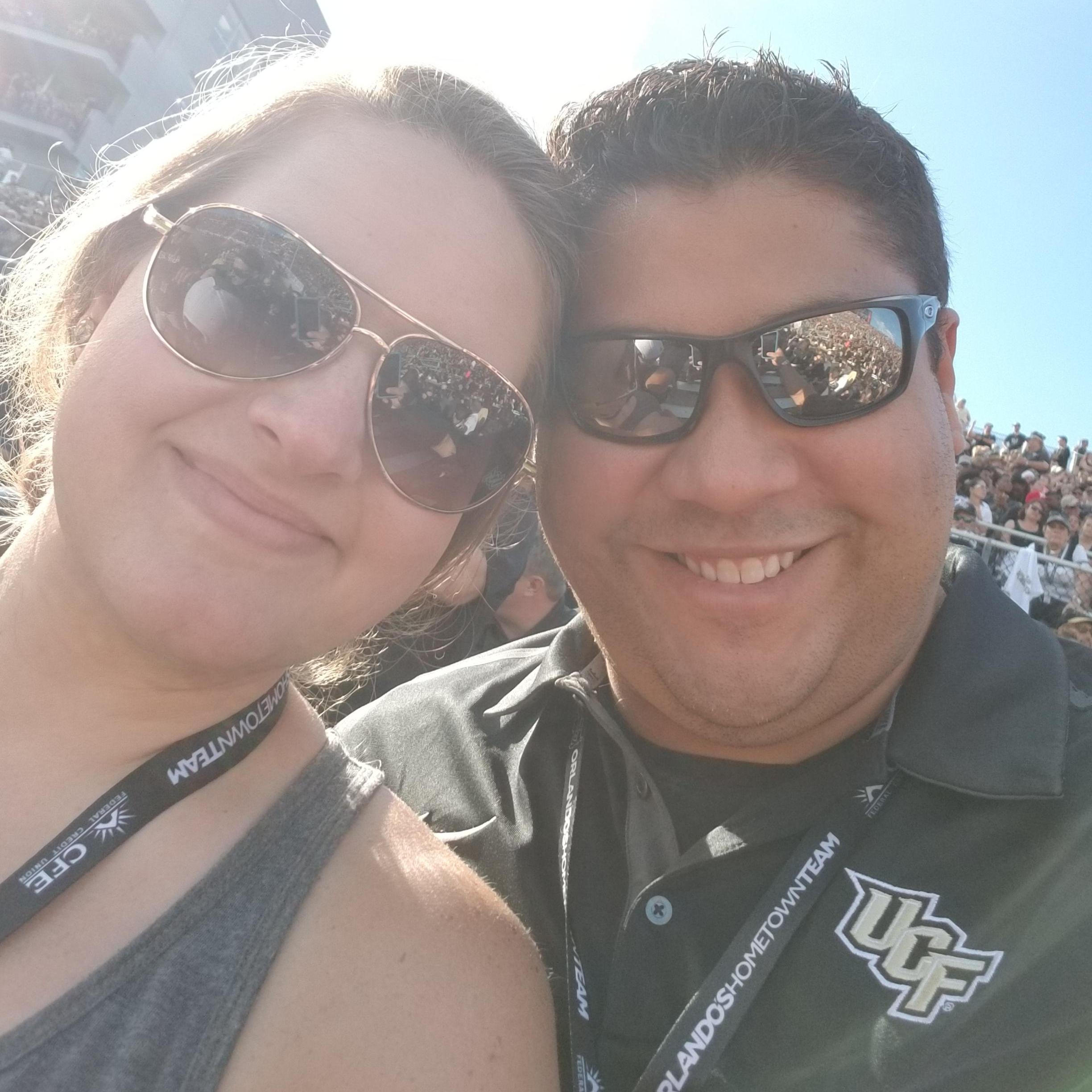 Some of our first dates were to UCF football games.