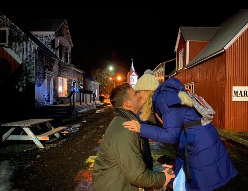 AB's New Years Eve proposal in Iceland.