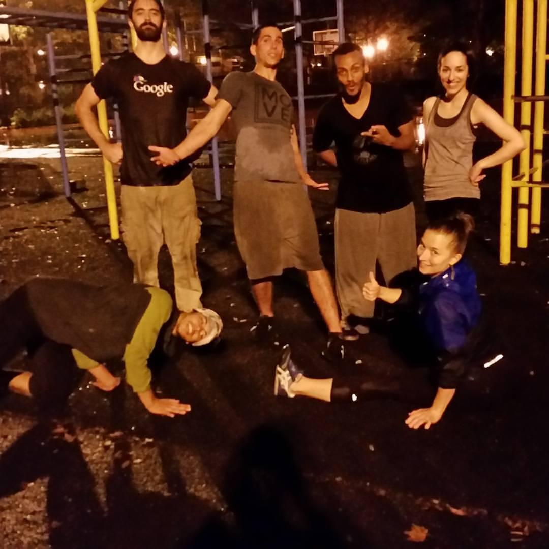 The first picture we have together! Sept. 10th, 2015 - My second parkour session with The Movement Creative