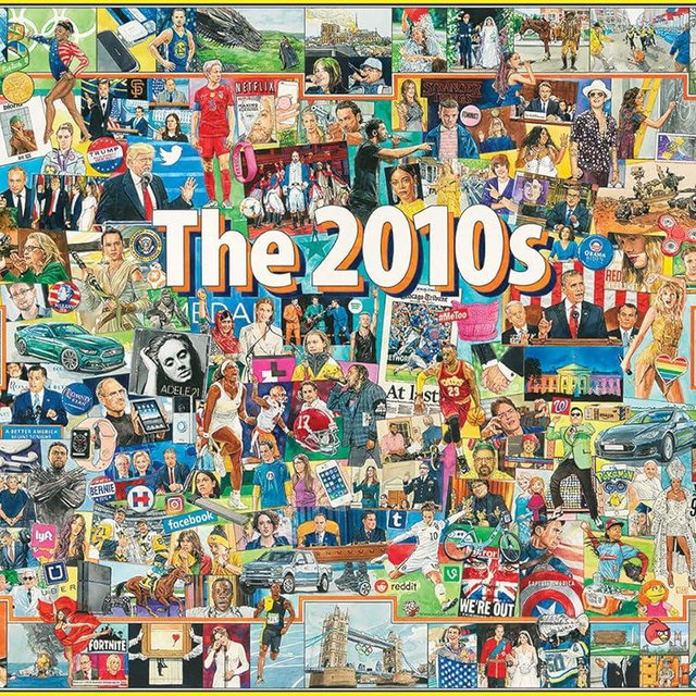 White Mountain Puzzles The 2010s, 1000 Pieces Jigsaw Puzzle