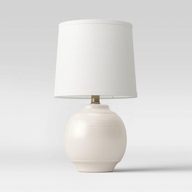 Antique Textural Ceramic Accent Lamp Cream - Threshold™