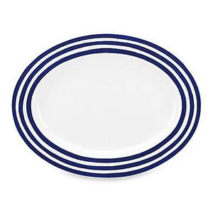 kate spade new york Charlotte Street™ 16-Inch Oval Platter in Indigo