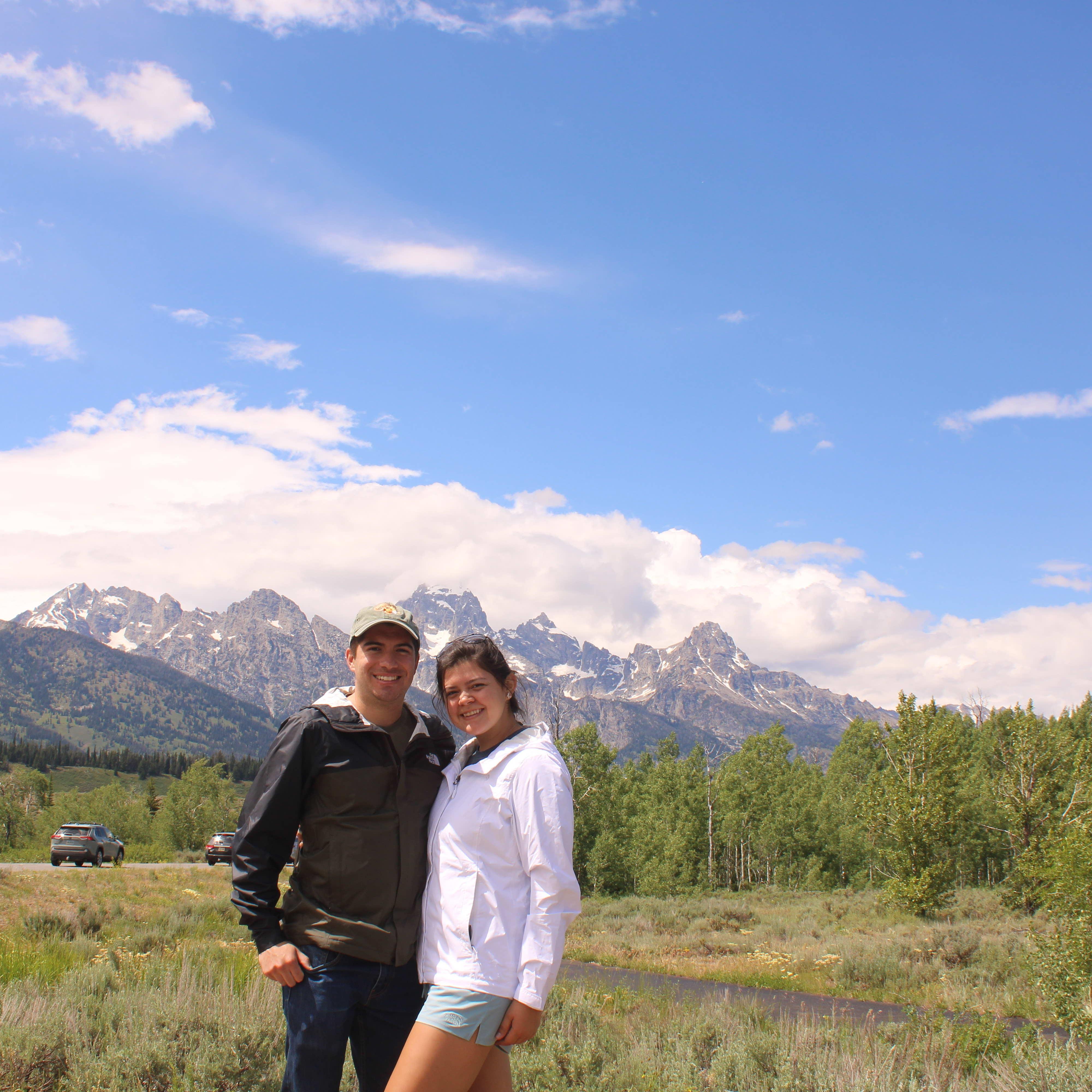 First mountain overnight camp hiking trip in the Grand Tetons National Park, June 2021