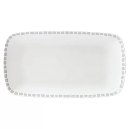 Kate Spade New York Charlotte Street Grey Hors D'oeuvre Tray