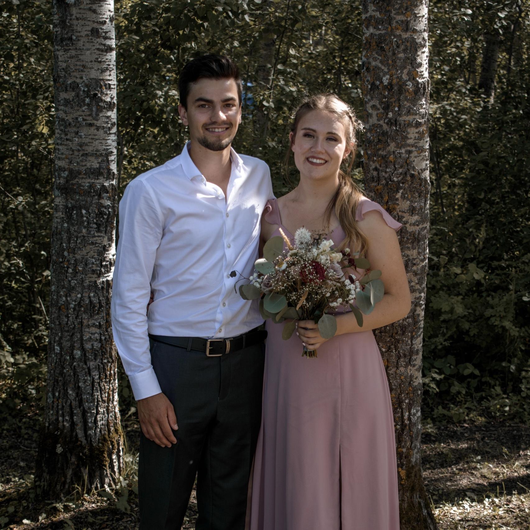Another wedding! Kayla (Emily's sister) and Jesse's wedding. August 2020