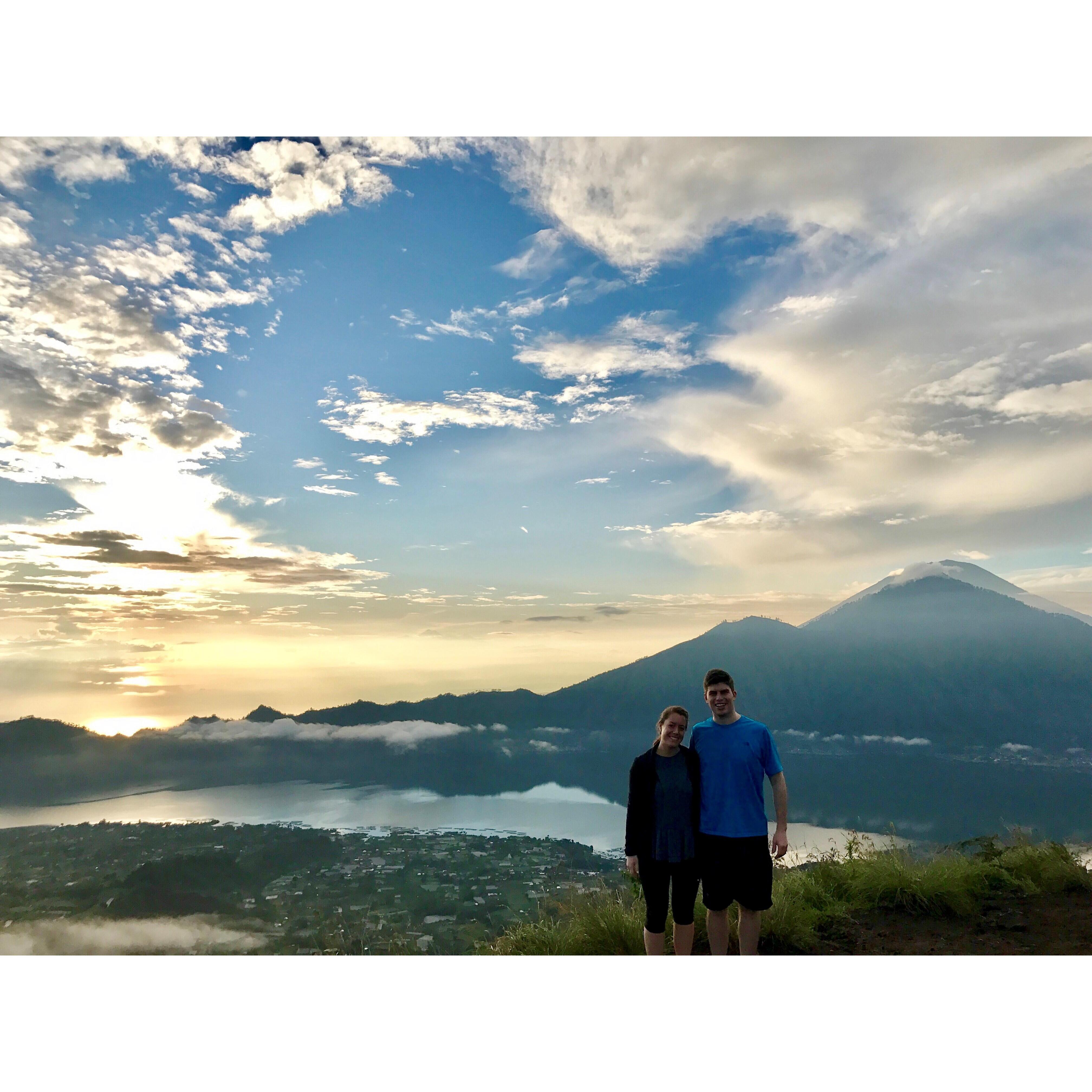 Our sunrise trek up Mount Batur