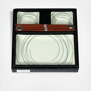 Stitch White Sushi Set