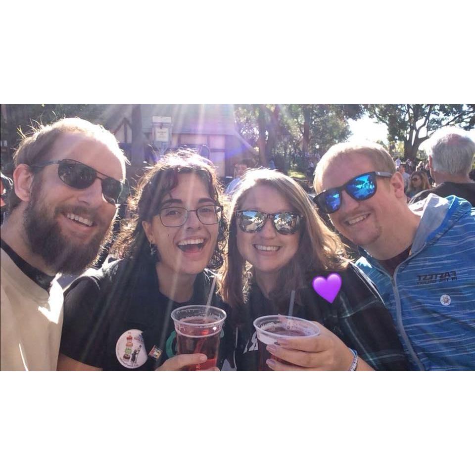 Us and our wiser couple friends, Tiffany and Sean