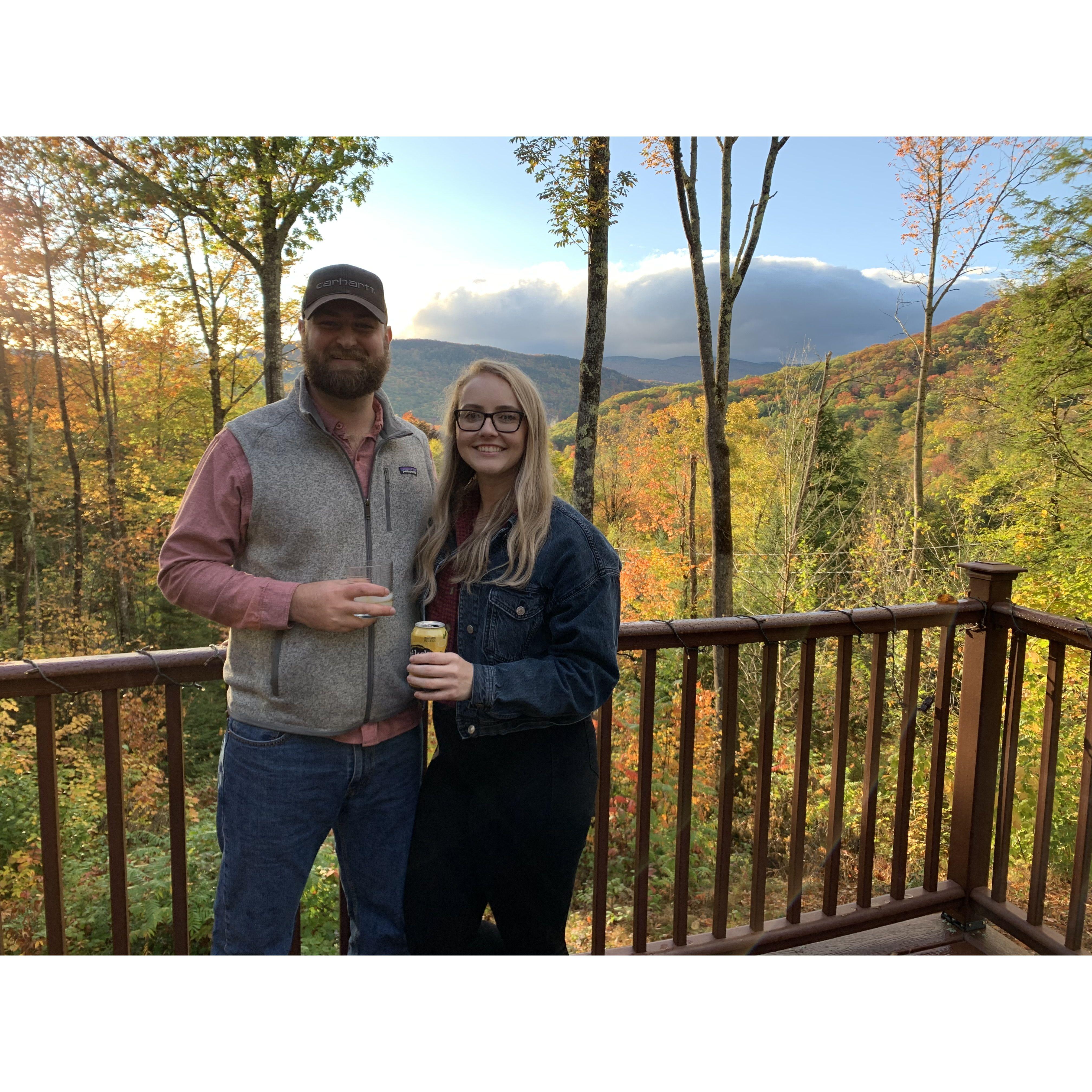 October 2020. Our first weekend getaway to Jackson Falls, NH.