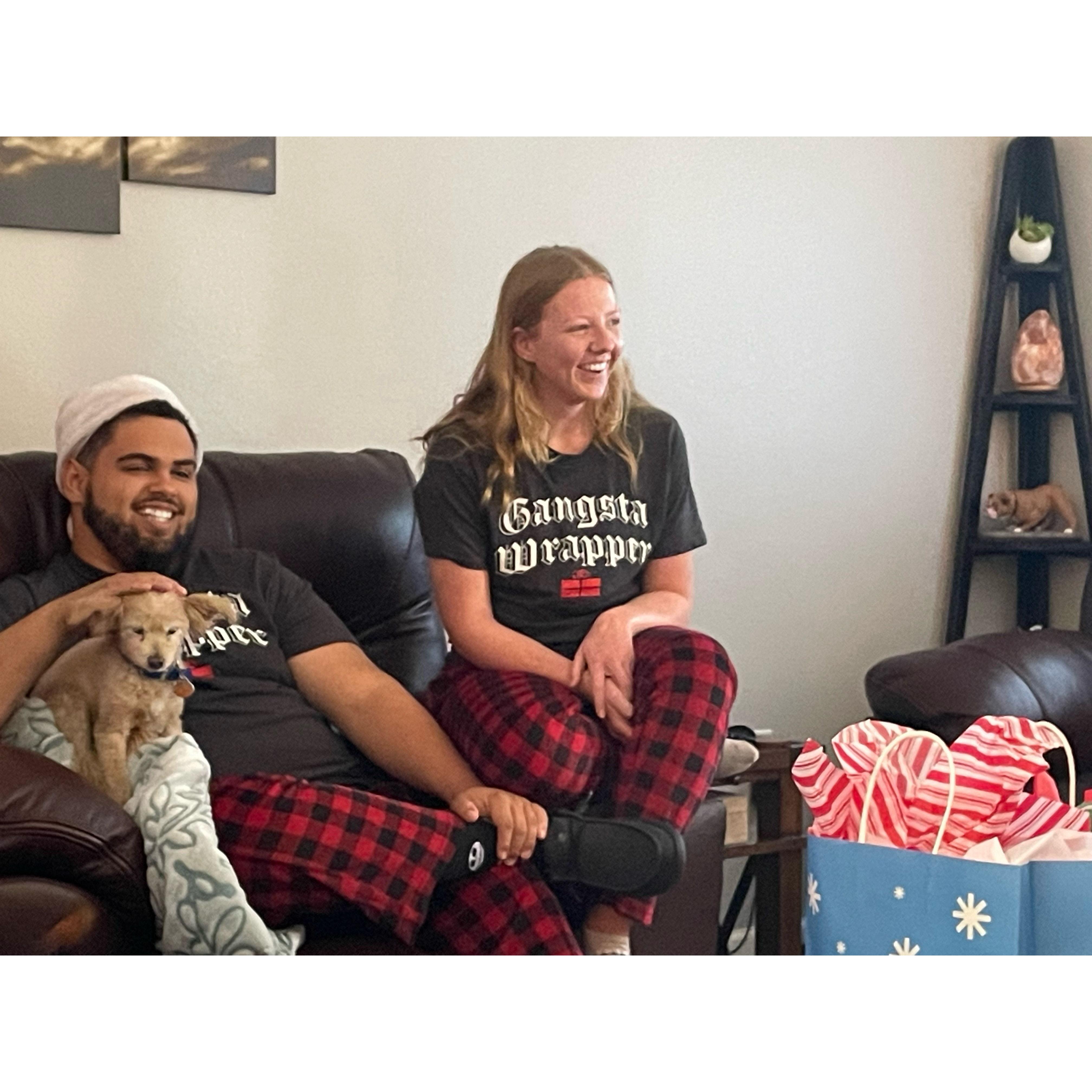 This will probably be our first Christmas card photo haha.