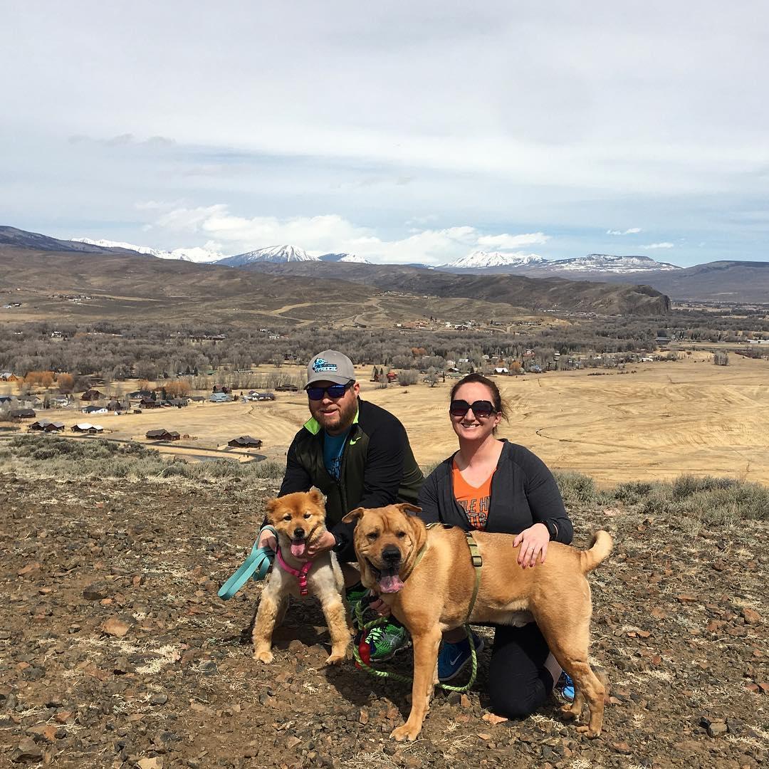 Family Hike in Hartman's Rocks.