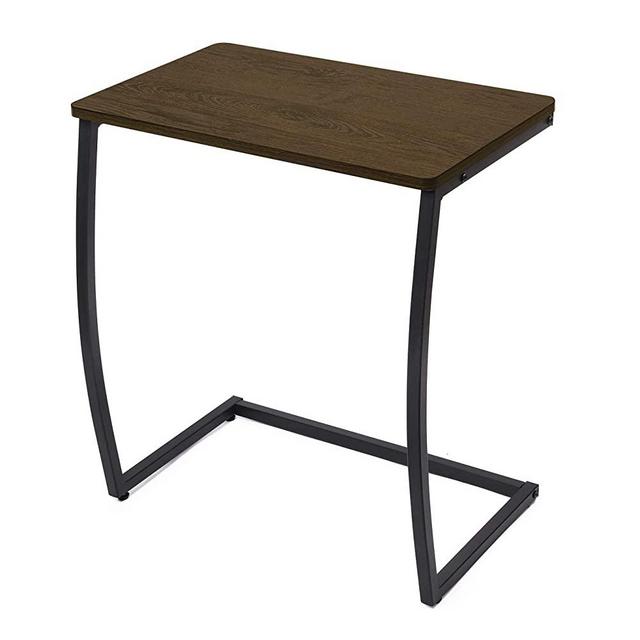 Sofa Side End Tables Living Room, Accent Couch Table, Vintage C Table for Laptop Coffee Snack