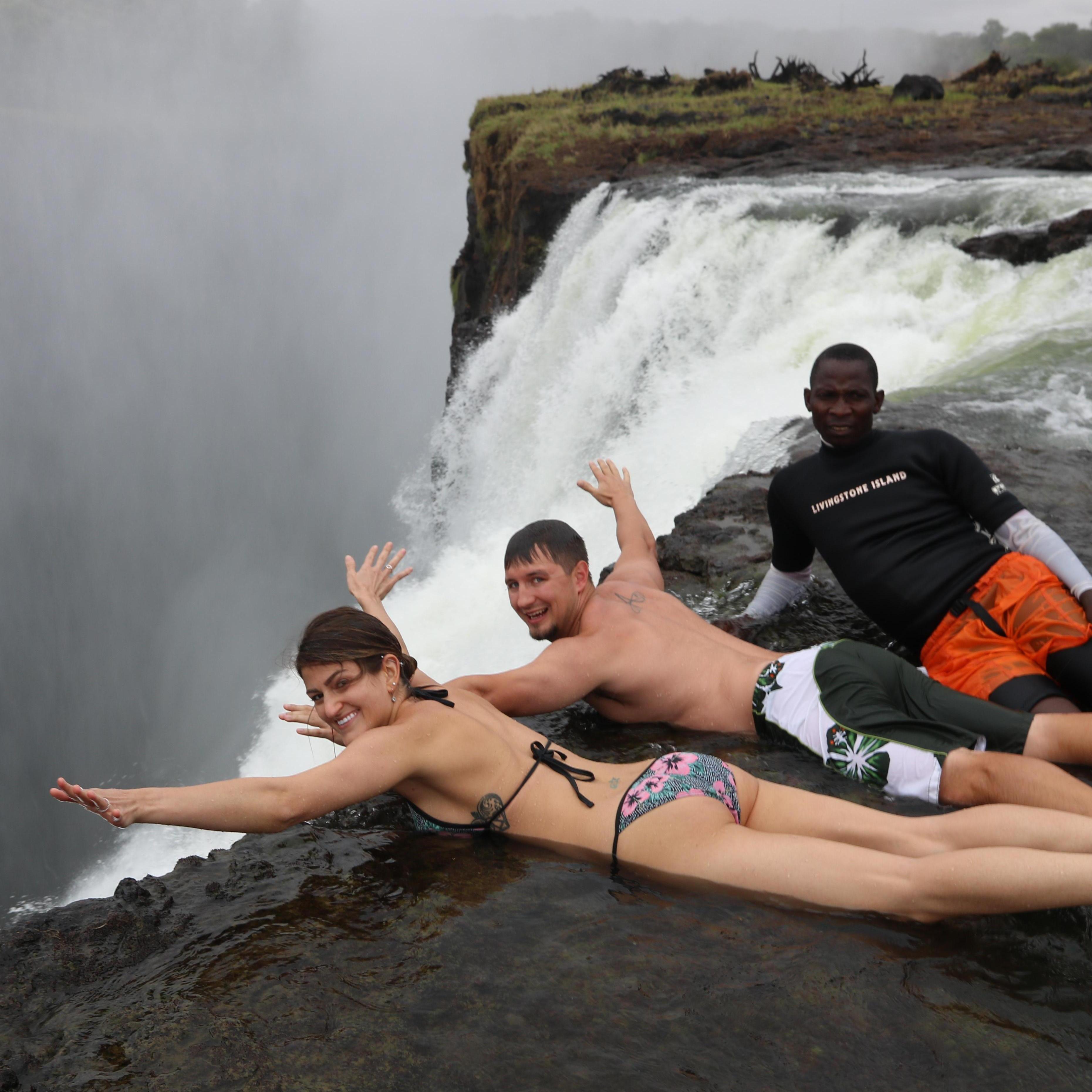 Hanging off the edge of Victoria's Falls
Devil's Pool, Zambia