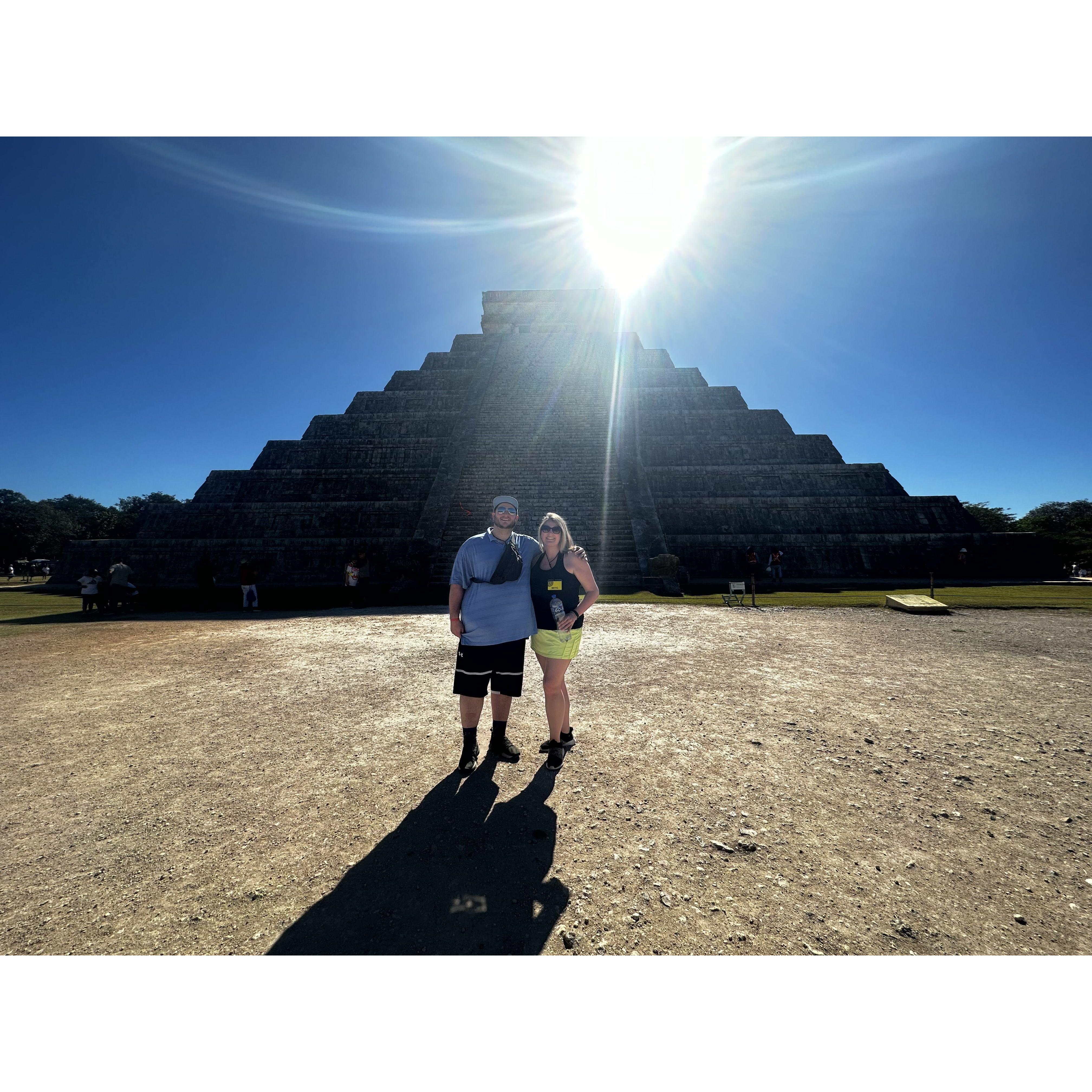 Exploring Chichen Itza on our first trip to Mexico!