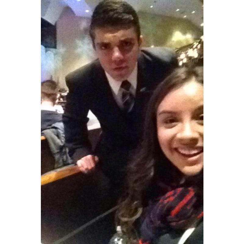 Our first photo on Snapchat! Armand was much more excited than he looks ;)