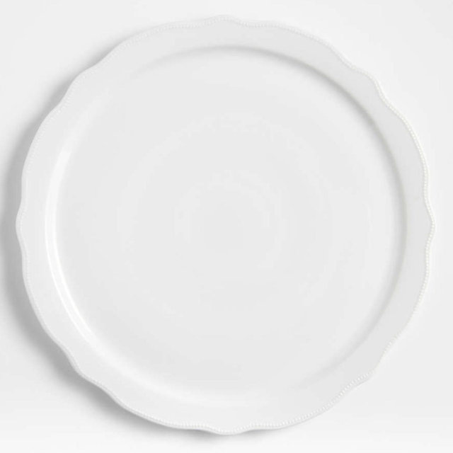 Loire White Round Porcelain Platter
