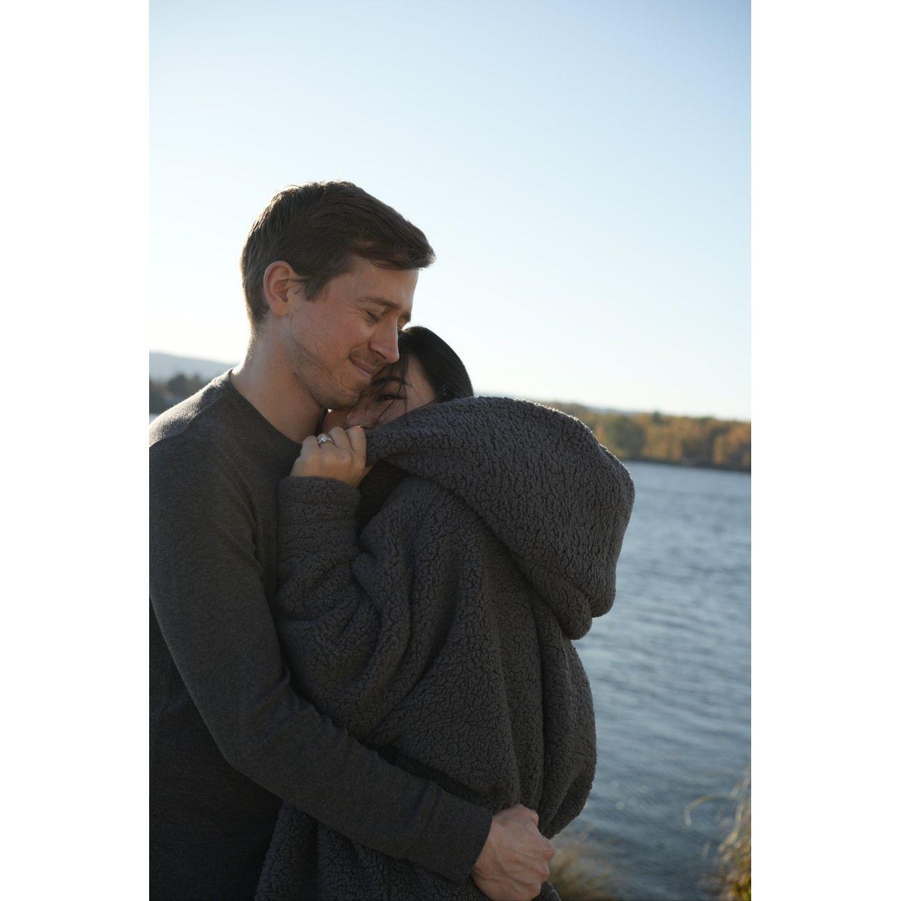 My sister took our "engagement" photos by the Vancouver, WA waterfront.