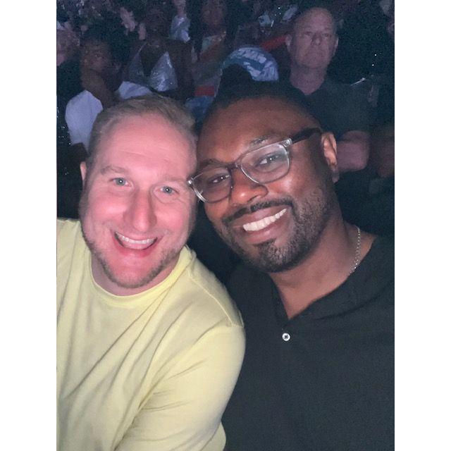 Andy and Corey paying homage to Queen B's renaissance tour.