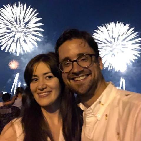 What's brighter? The fireworks or the sweat?