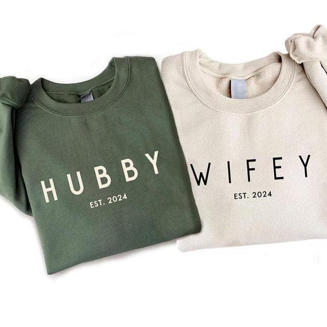 Personalized Mr & Mrs Shirts - Bride & Groom, Just Married