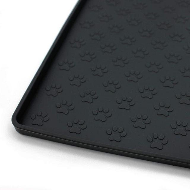 Ptlom Pet Placemat for Dog and Cat, Mat for Prevent Food and Water Overflow, Suitable for Small, Medium and Big Pet