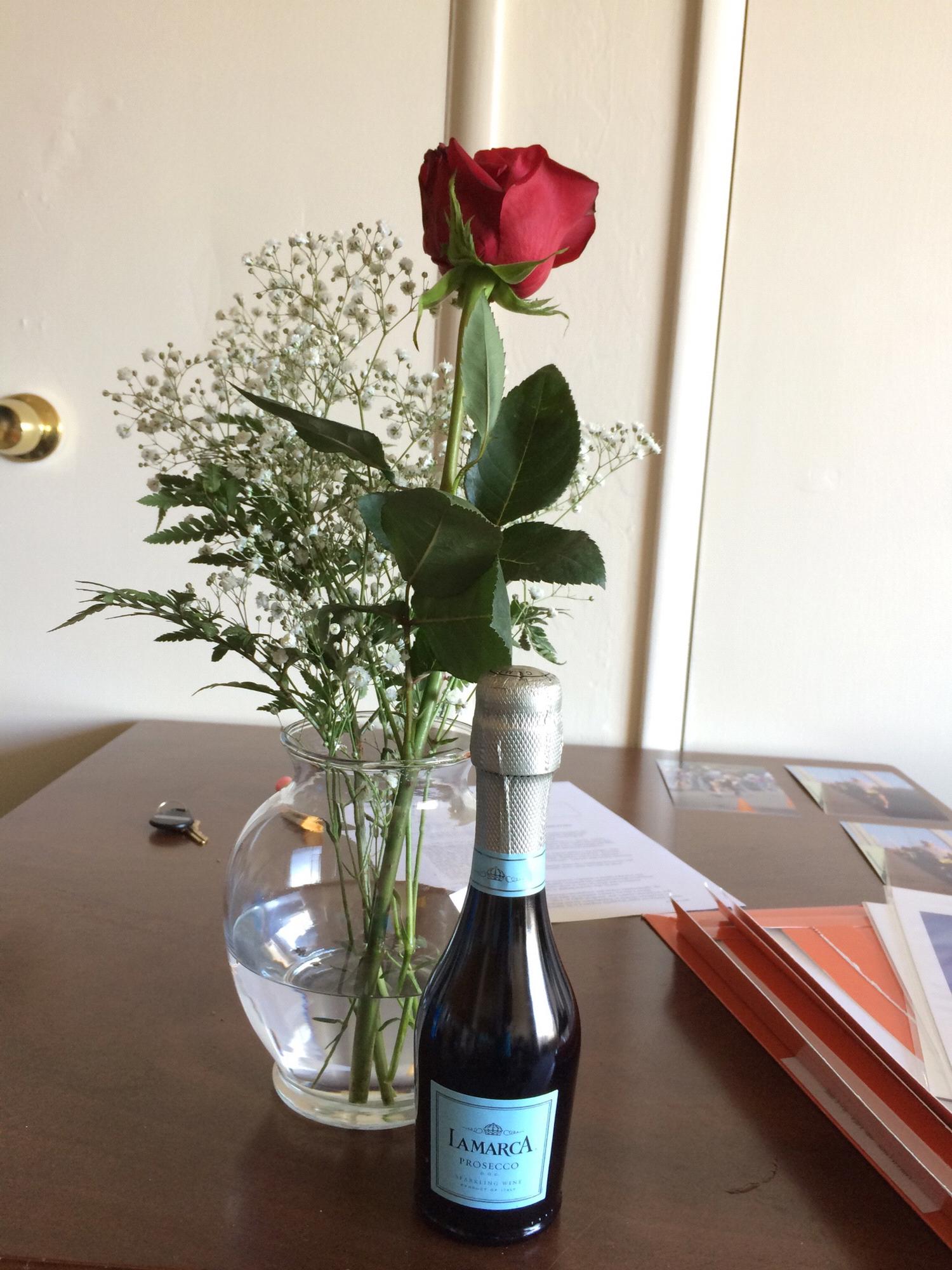 A sweet gesture from Jeff (before he knew that Eddie didn't like flowers).