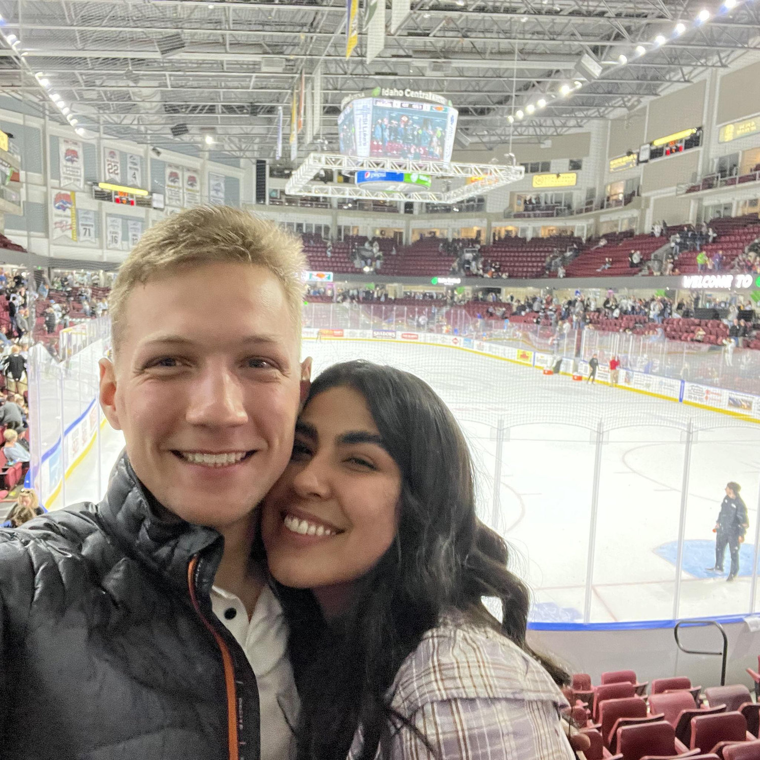 First hockey game for both of us