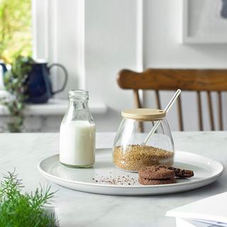 Natural Canvas Round Platter