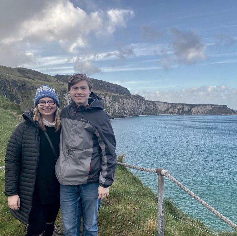 February 2020 - Valentine's Day in Belfast, Carrick-a-rede Rope Bridge, Northern Ireland