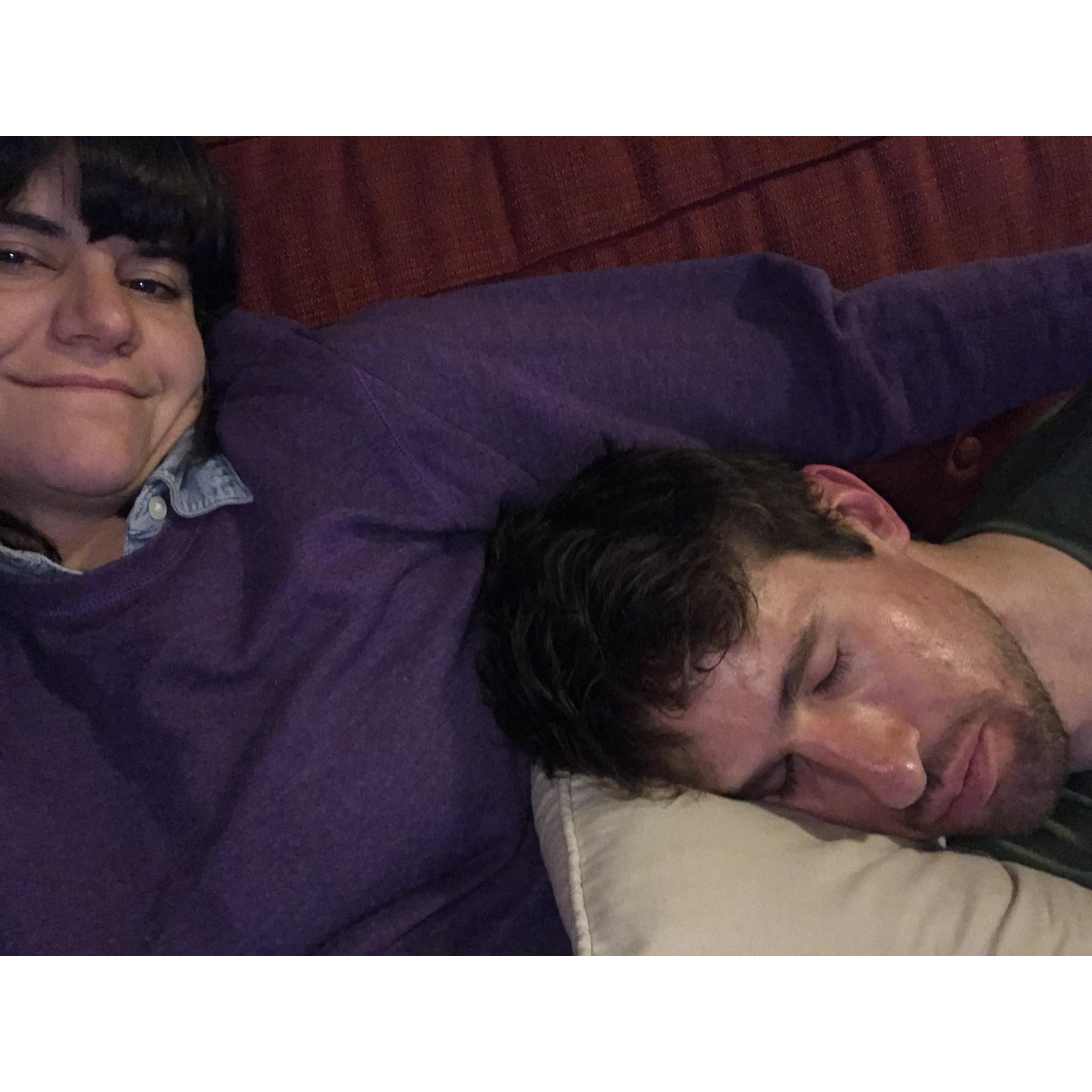 We had a lot of fun last Christmas watching several Netflix holiday films. This photo was taken after we watched "The Christmas Wedding Planner." The movie has an amazing twist ending. We recommend!