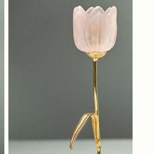 Tulip Brass Candle Holder