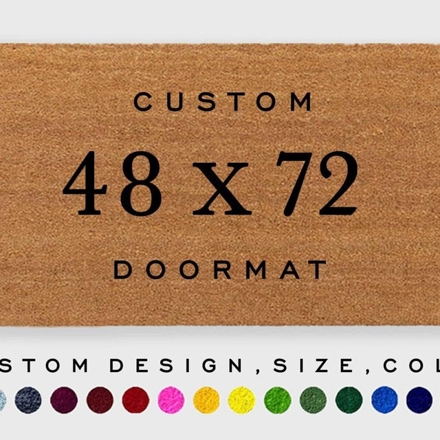 Custom 48 x 72 inch doormat,4ft x 6ft Doormat,Large Doormat, Extra Large Doormat,Double Door Doormat,Color Doormat,Personalized Doormat