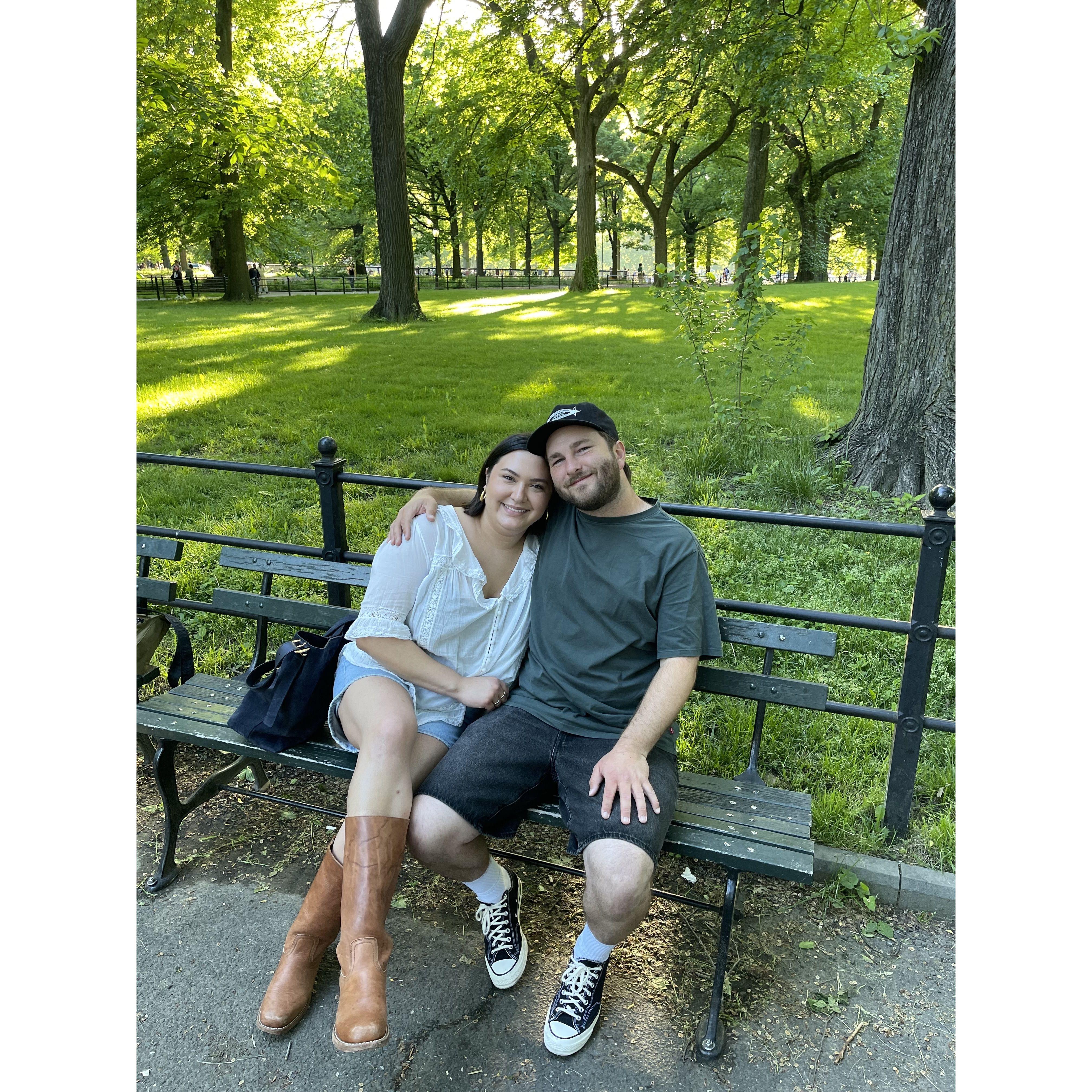 2024 - Taking a break in Central Park