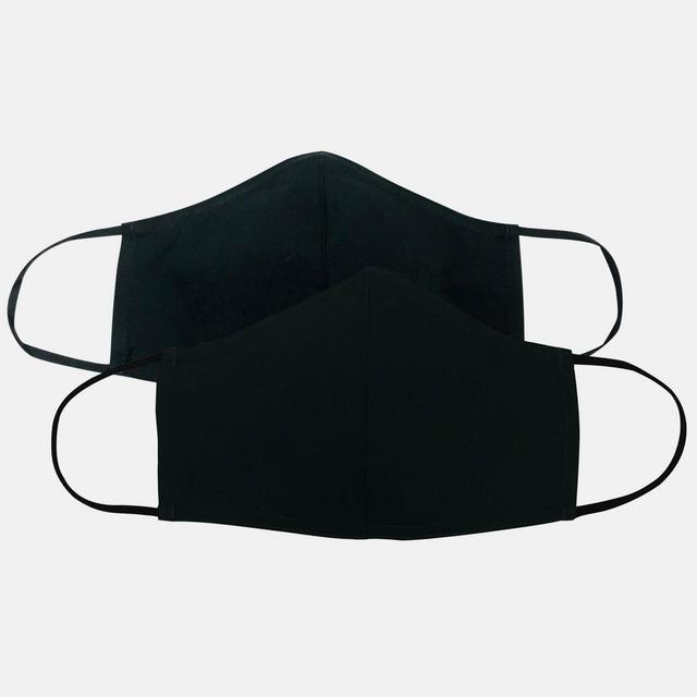 Adult 2pk Cloth Face Mask - Black S/M