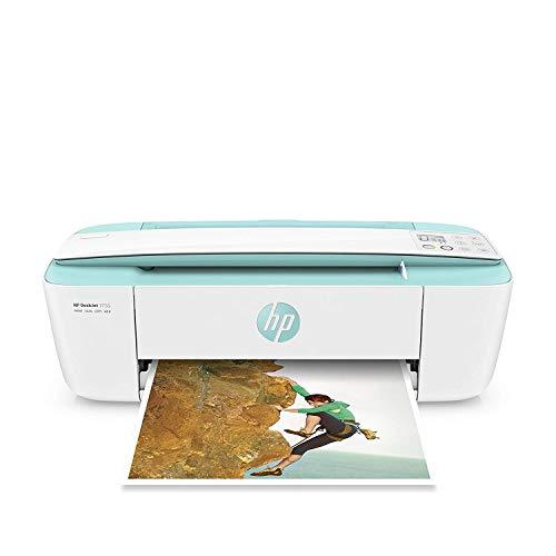 HP DeskJet 3755 Compact All-in-One Wireless Printer, HP Instant Ink & Amazon Dash Replenishment ready - Seagrass Accent (J9V92A)